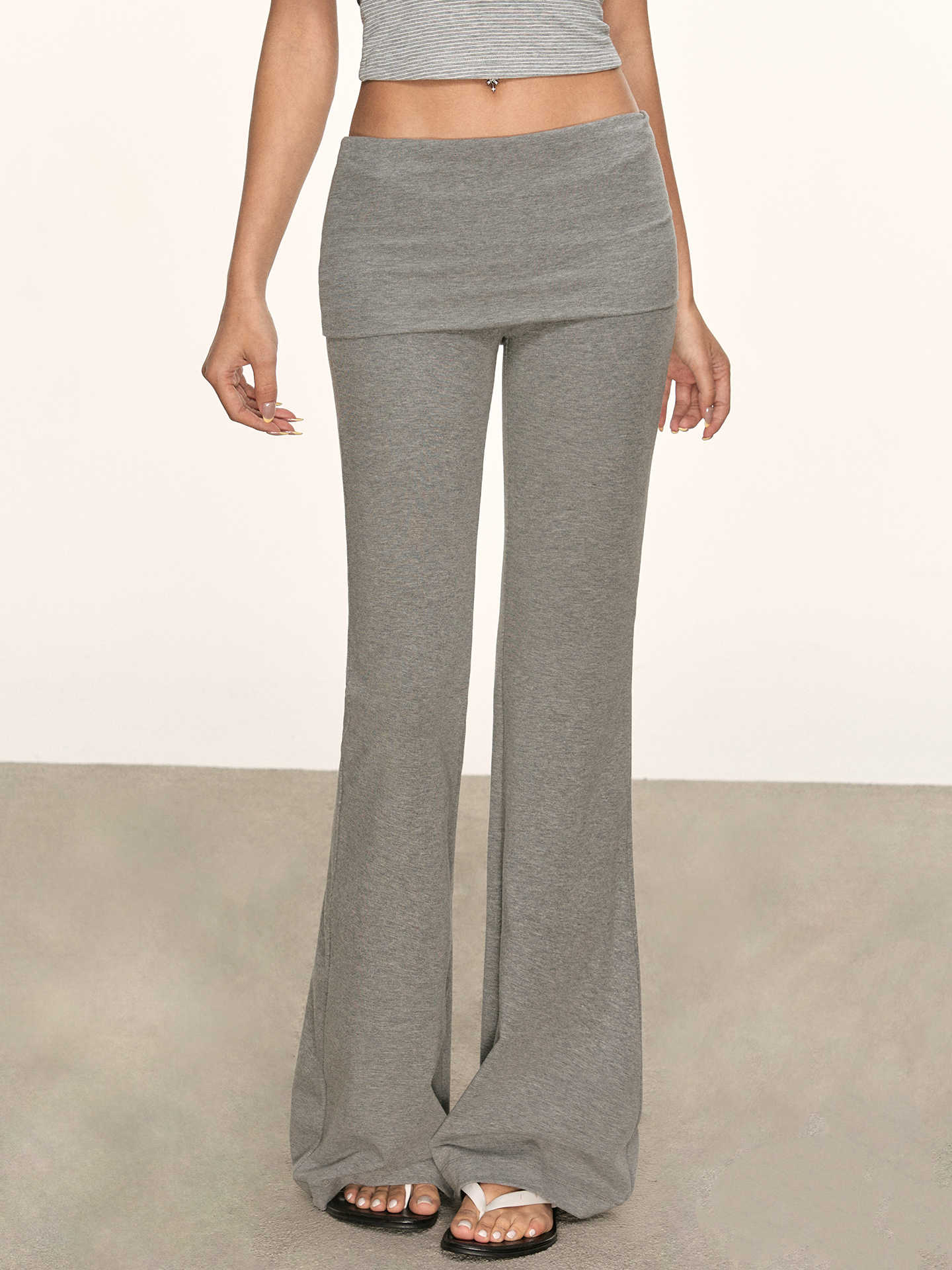 Pantalons longs polyvalents occasionnels avec un bandeau enroulé