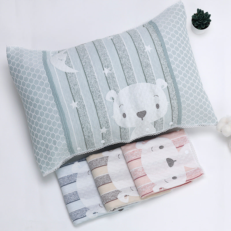 Cotton Four-Layer Gauze Pillows