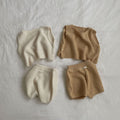 Veste tricotée décontractée et shorts set Trendy Two-Piece Outfit pour bébés