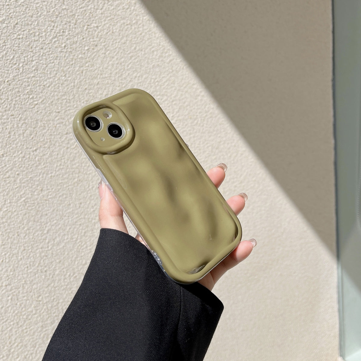 Cas Creative Solid Color Meteorite Téléphone