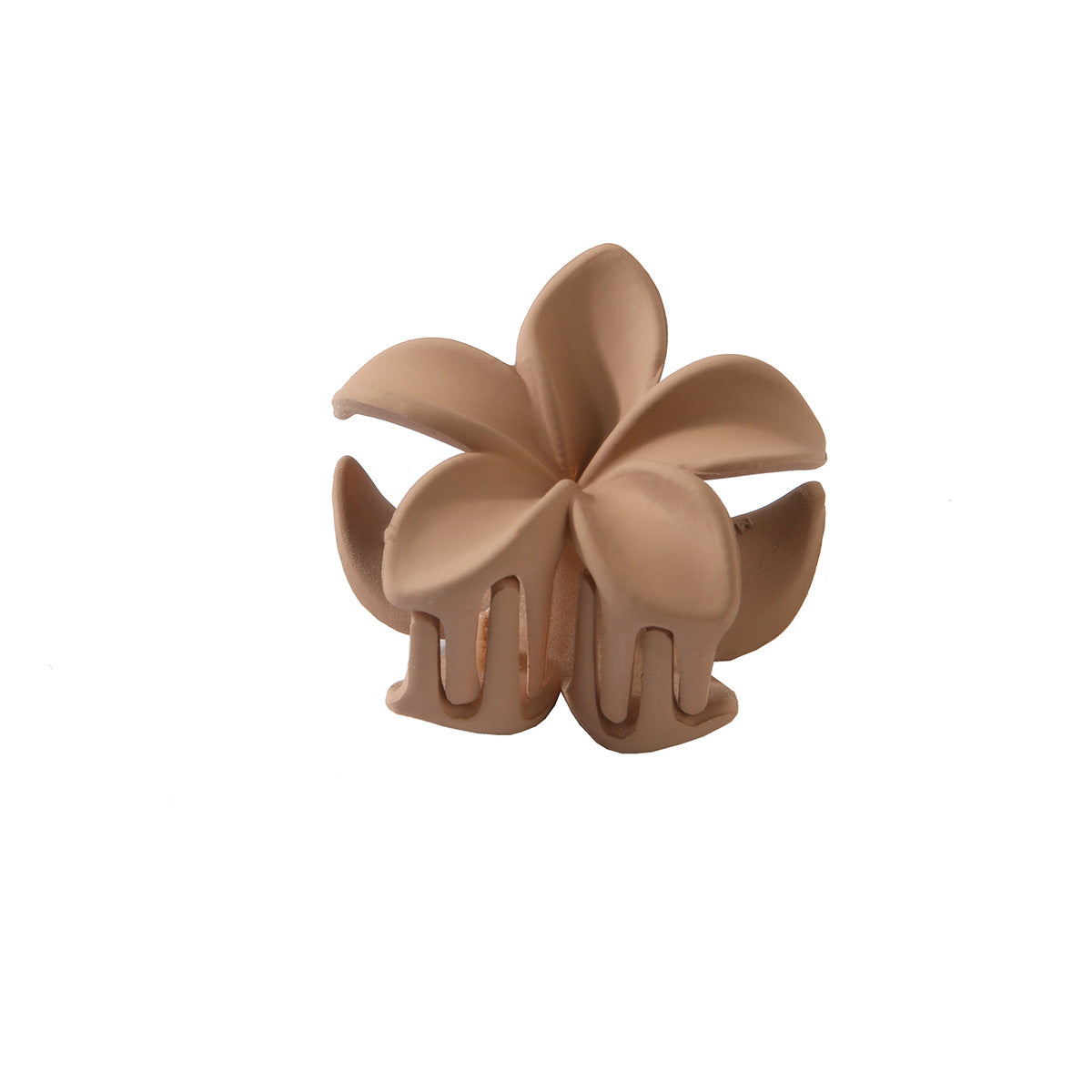 Candy Couleur plume rouge Couleur solide Fleurs en plastique Barrettes