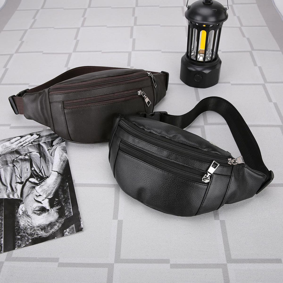 Sac transversal occasionnel de grande capacité pour hommes