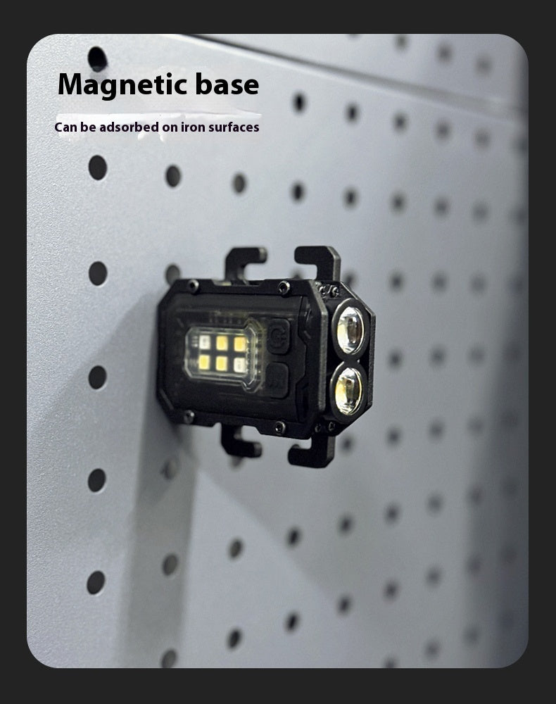 Éclairage tactique portable Mini lampe de poche d'avertissement Outdoor Backpack Mount