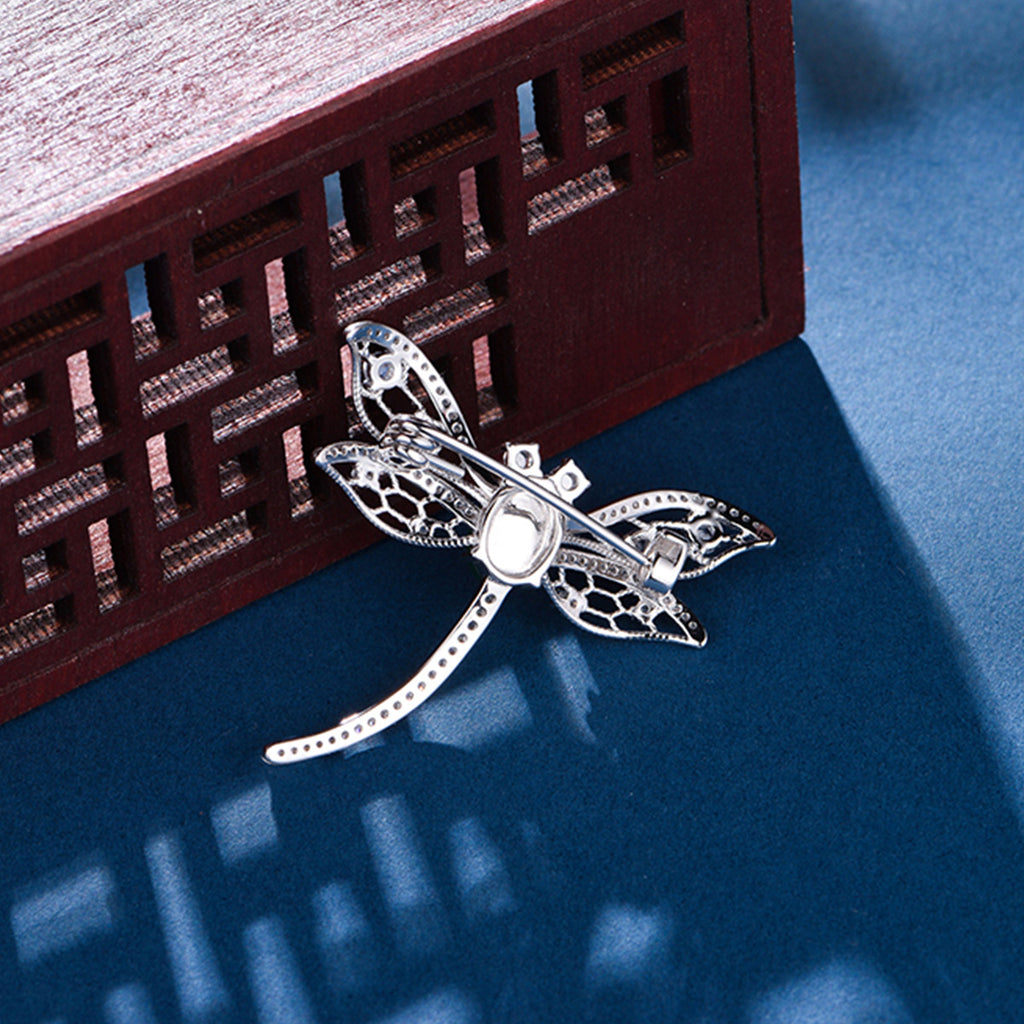 S925 Broche de libellule en argent sterling