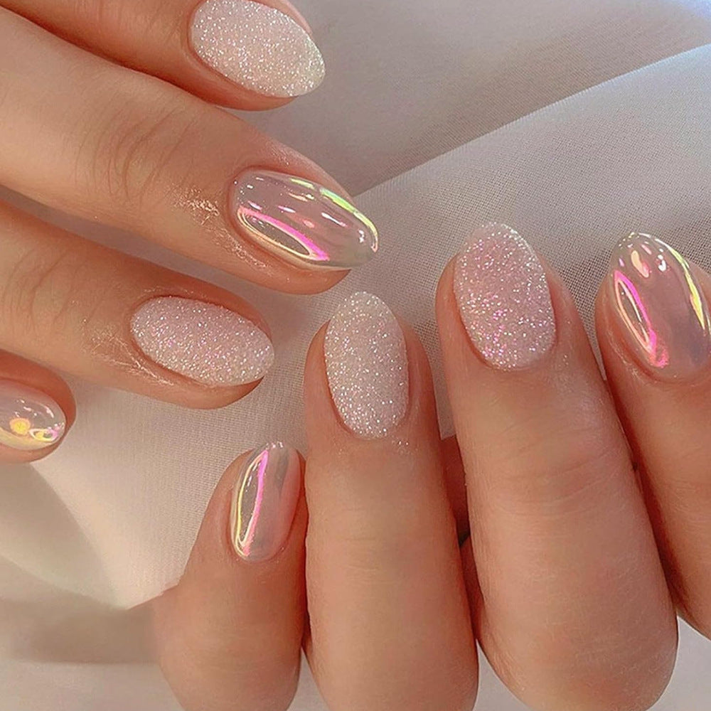 Conseils pour ongles en forme d'amande ovale courte 24 pièces