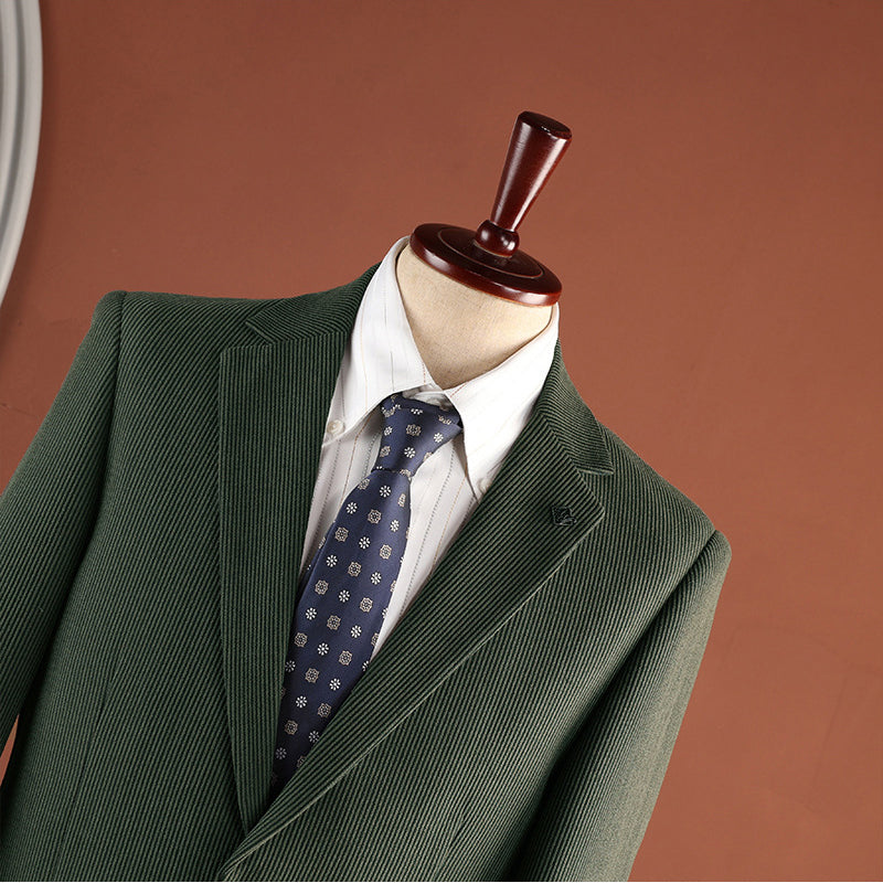 Blazer à deux boutons Casual style vintage avec Lapels Notch