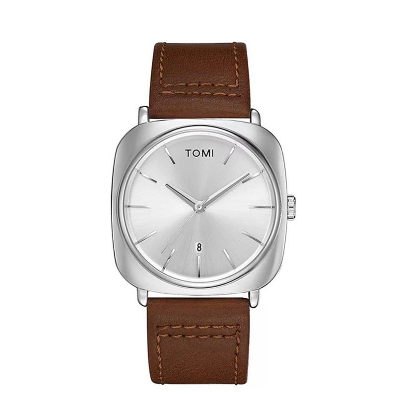 Calendrier carré Montre de mode pour hommes d'affaires
