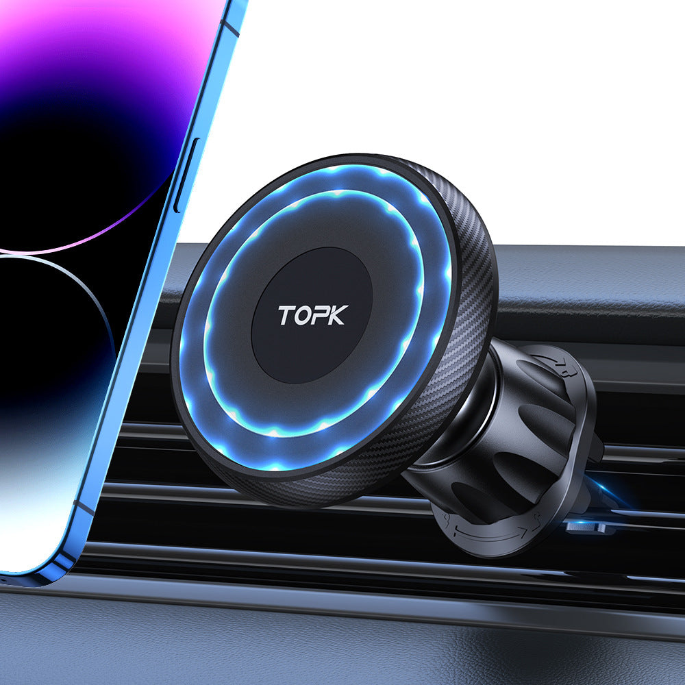 Support magnétique de téléphone de voiture pour la navigation monté sur l'aération avec une coupe d'aspiration