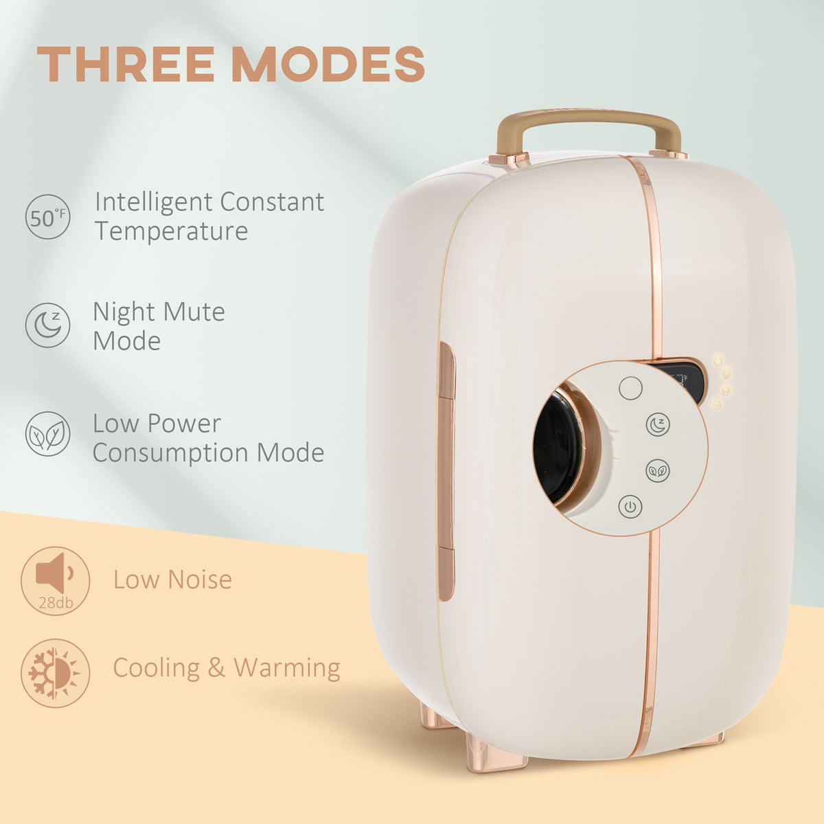Portable Skincare Refrigerator with LED Display