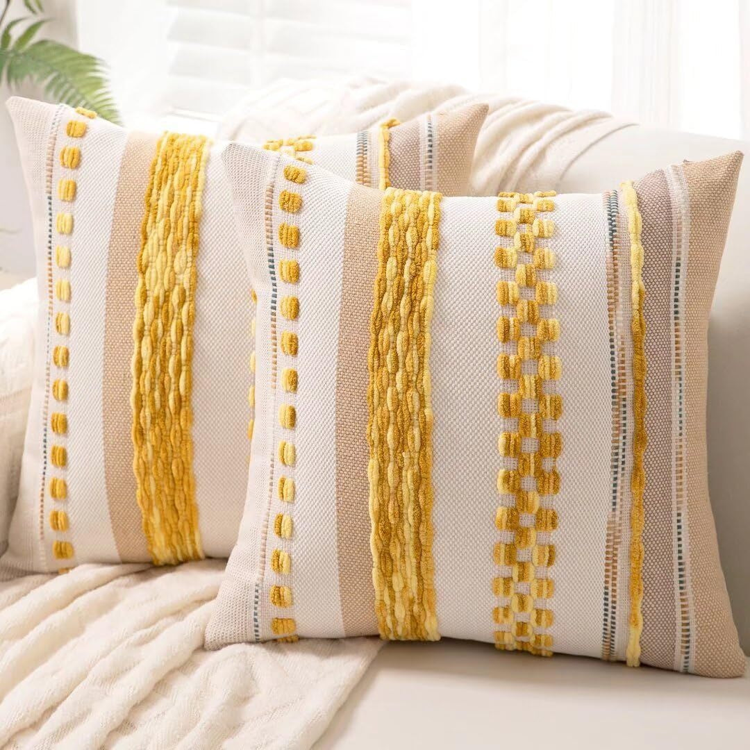 Jacquard Chenille Tassel Oreiller Simple Confortable Et Universally Compatible