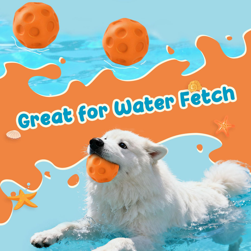 3 boules de chien pack pour chiens moyens et grands - hauts rebonds et ballons flottants