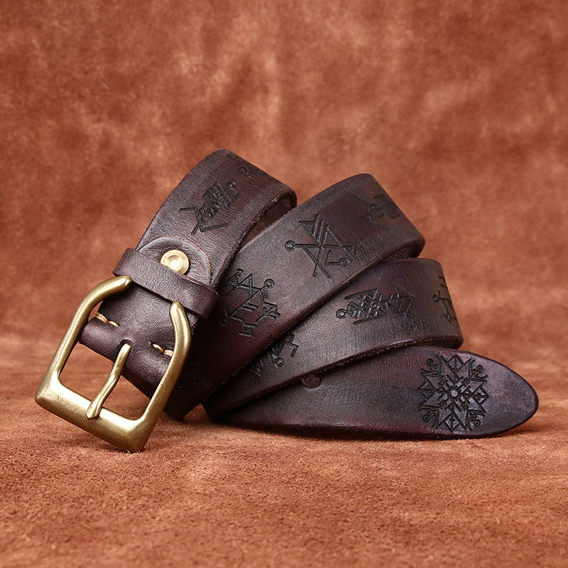 Retro Personality Trend Ceinture de Jeans sculptée