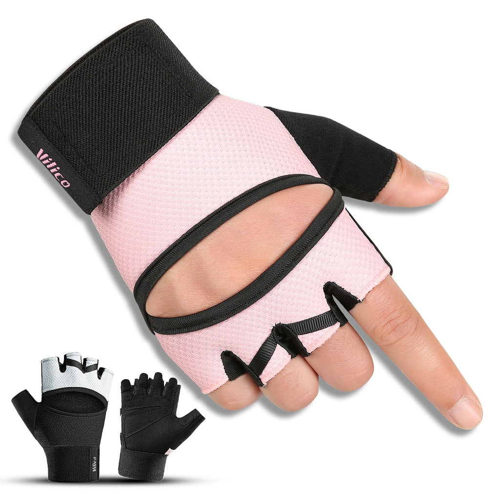 Gants demi-doigts respirants antidérapants pour vélo extérieur