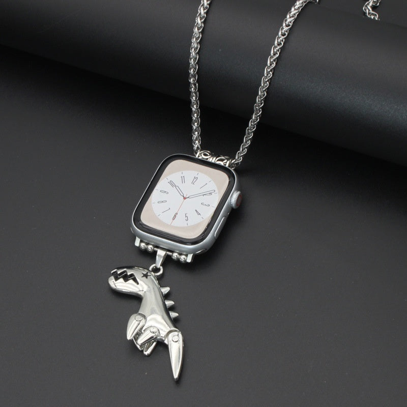 Bracelet suspendu en plume de collier de montre