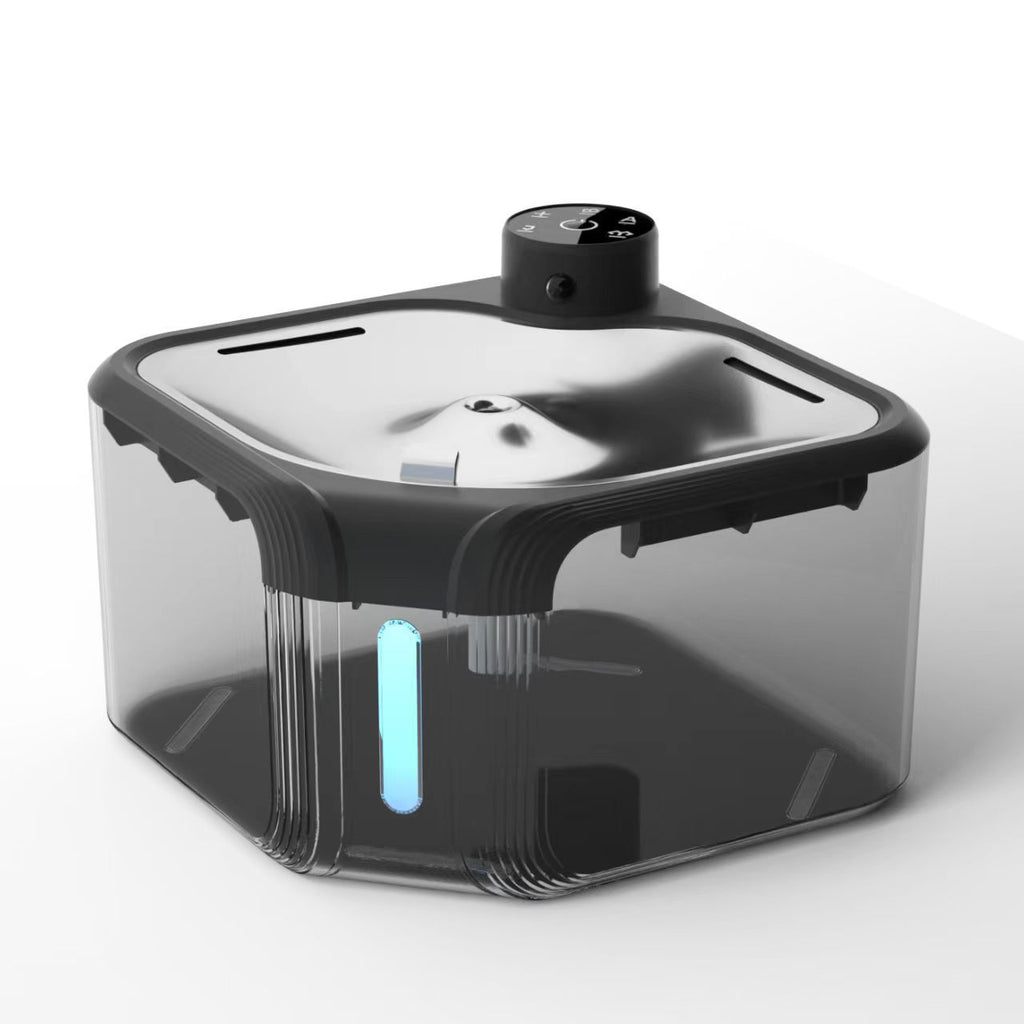 Distributeur d'eau pour animaux en acier inoxydable Induction sans fil Sortie d'eau automatique
