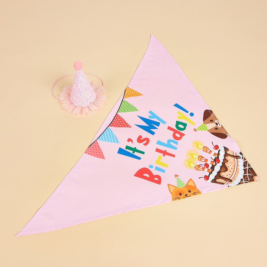 Creative Printing Dog Triangular Binder Birthday Salive Serviette Accessoires
