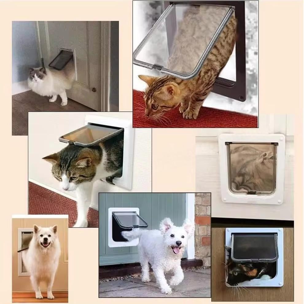 Smart RFID Pet Door avec entrée et sortie contrôlables pour chiens et chats.
