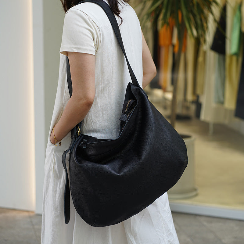 Sac de corps en cuir véritable en cuir doux