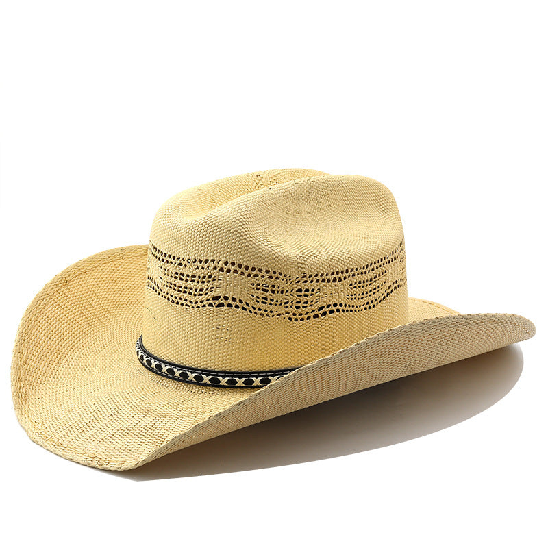 Chapeau de cowboy tissé à la main pour hommes