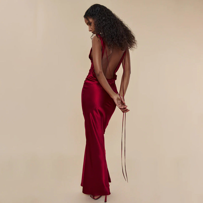 Vêtements pour femmes Banquet Style Soirée Dentelle Robe longue