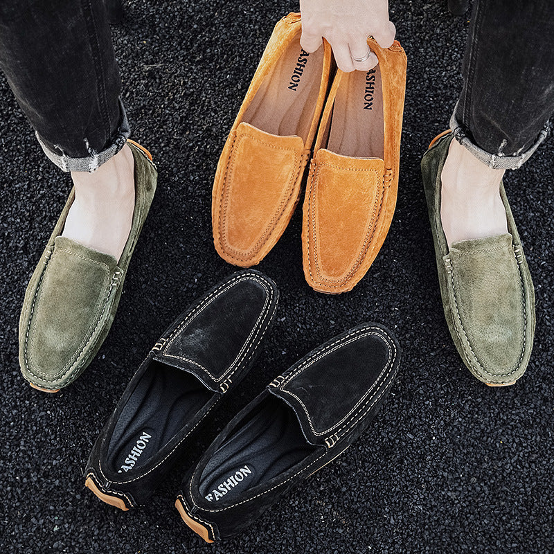 Chaussures Homme d'été en cuir véritable respirant