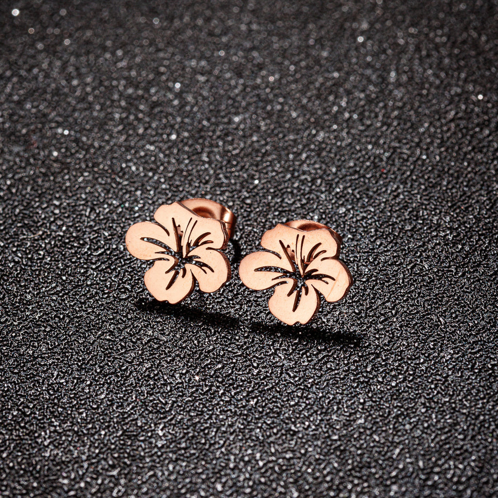 Boucles d'oreilles mode et élégantes en acier inoxydable