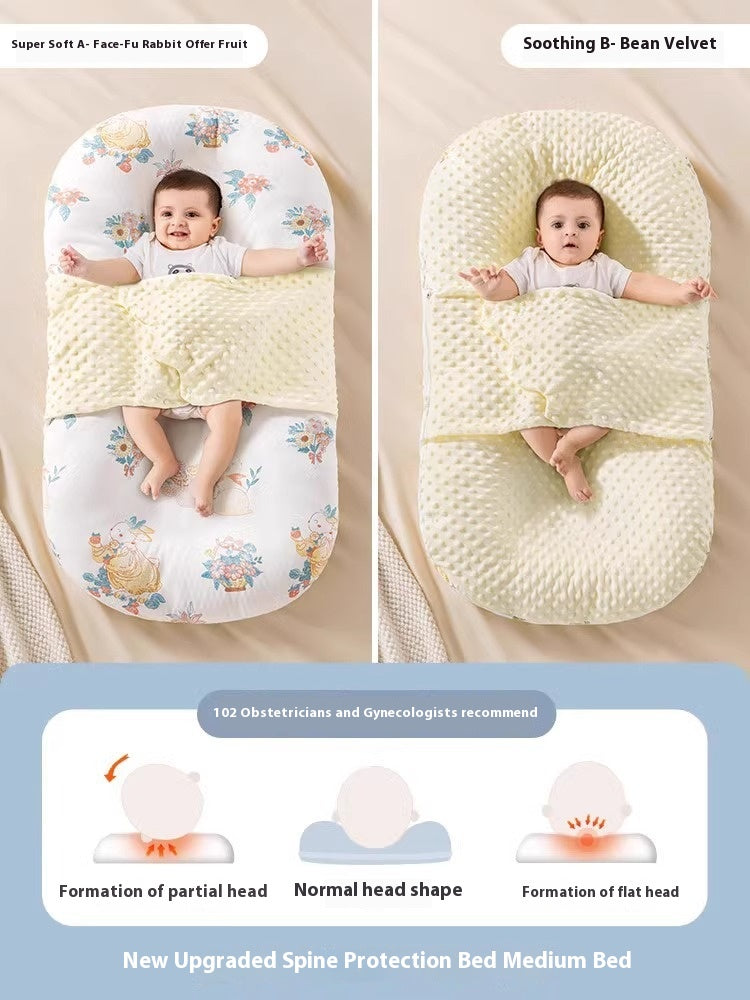 Minimally imprimé bébé apaisant et lit anti-stupéfiant