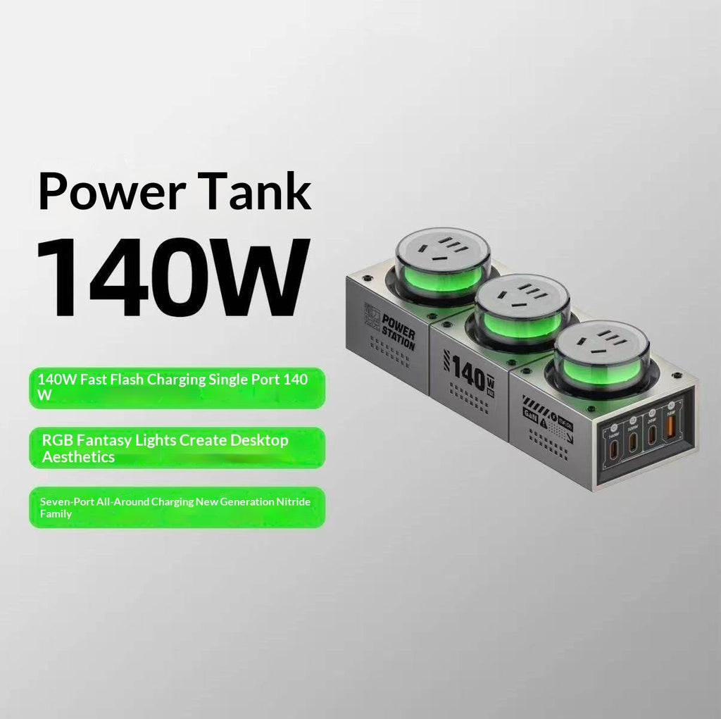 Charging Station Power Tank 240W GaN Desktop Power Strip