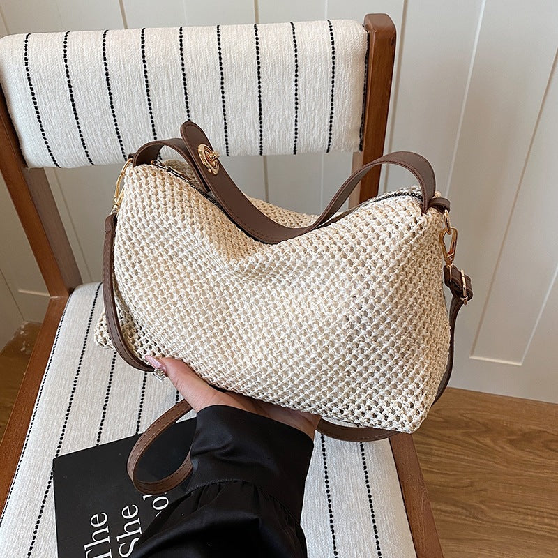 Sac à main plié de couleur contrastante pour femmes