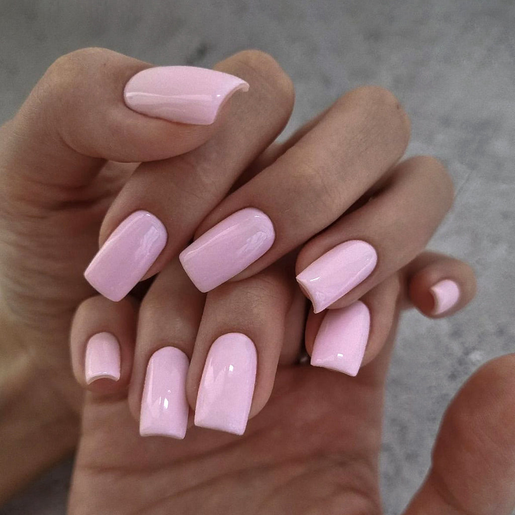 Solide-couleur Short-style Hand made Wearable Nails