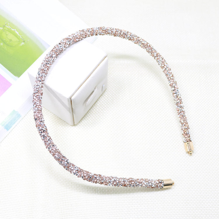 Strass Super Flash bande de cheveux Tempérament sauvage simple épingle à cheveux bande tête