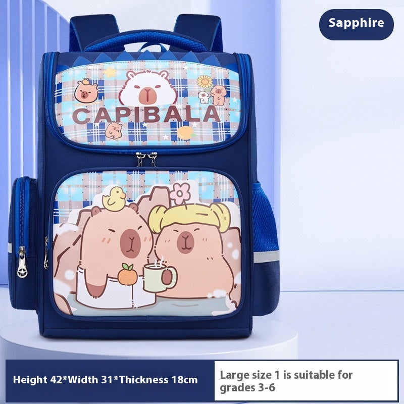 Capabala Etudiant de l'école primaire Grande capacité Mignon sac scolaire pour enfants