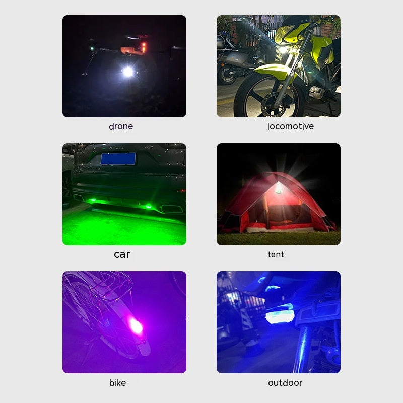 Lampes clignotantes de moto à télécommande étanches