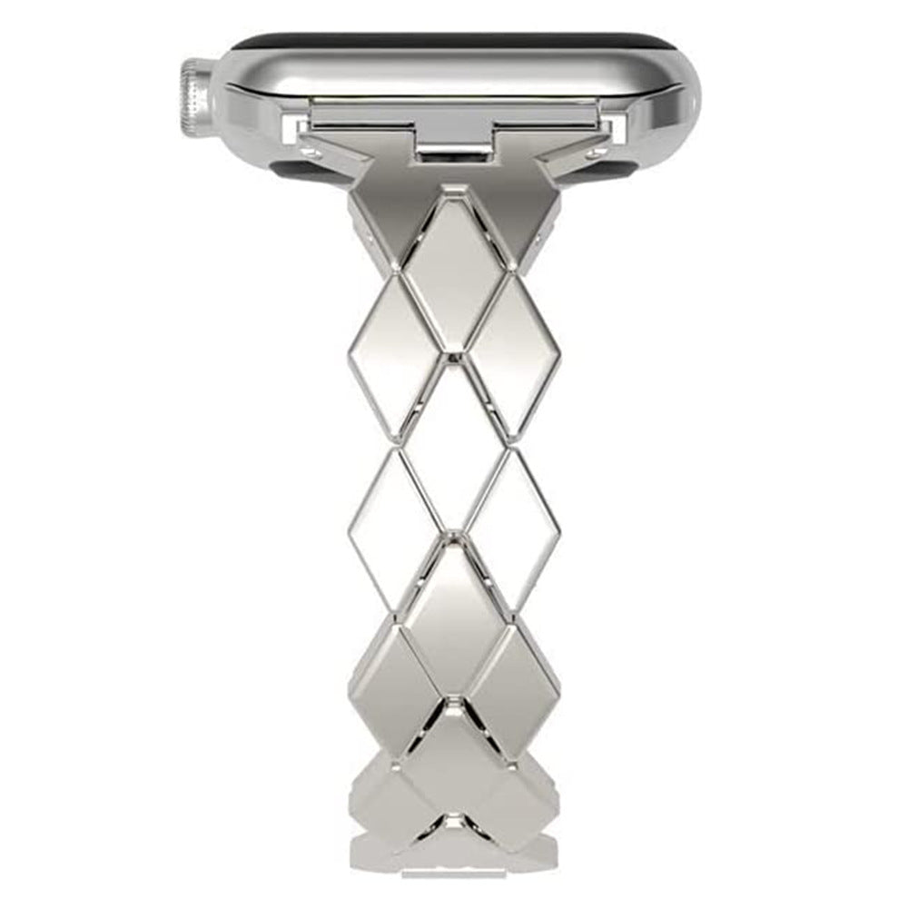 Bracelet en diamant à chaîne métallique en acier