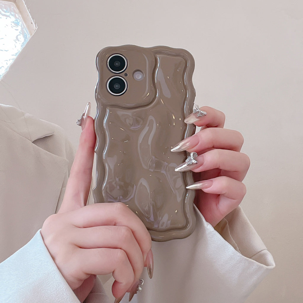 Ins Niche Water Ripple pour 17pro Max Phone Case