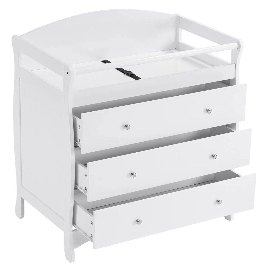 Lit bébé 3-Tier avec garde de sécurité – 90,5x58x92cm