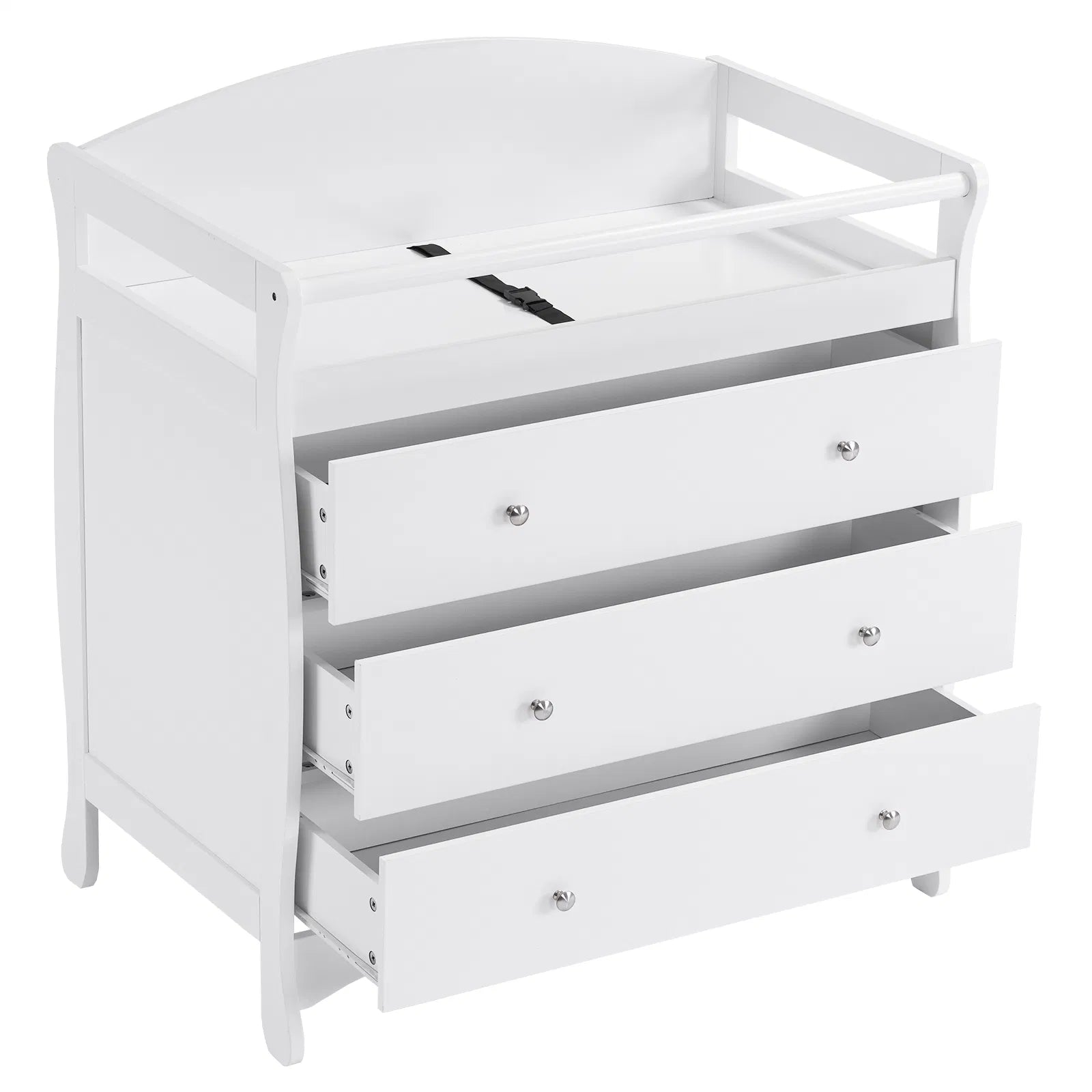 Lit bébé 3-Tier avec garde de sécurité – 90,5x58x92cm