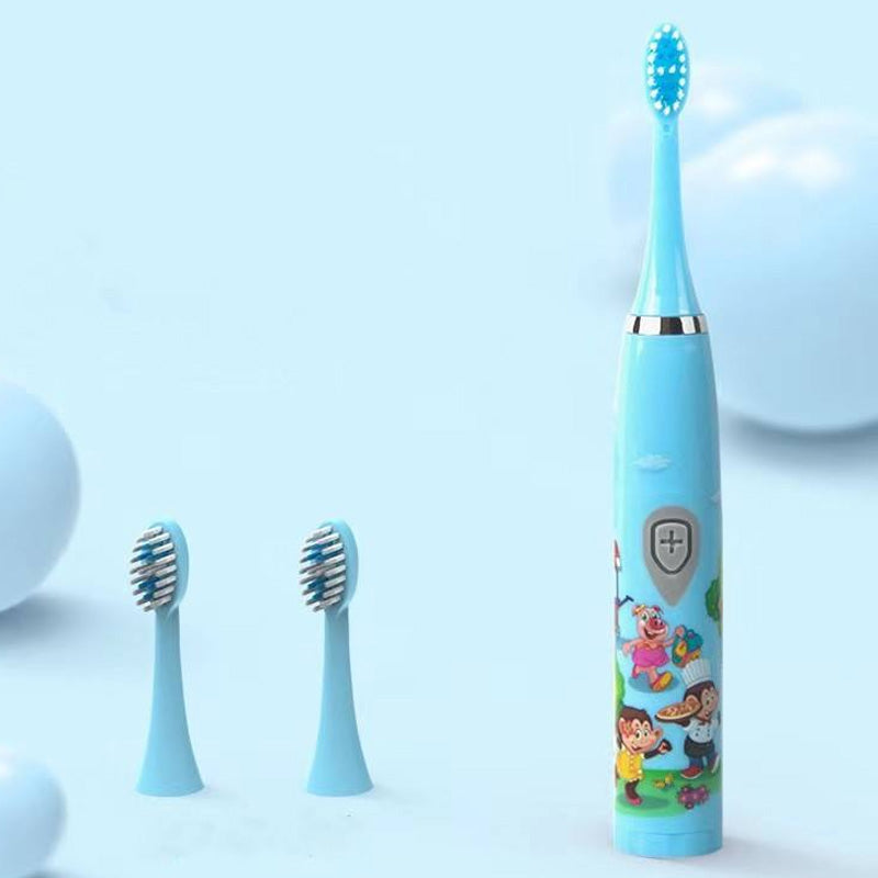Enfants Sonic électrique brosse à dents IPX6 imperméable Caricature colorée pour enfant utilisation souple