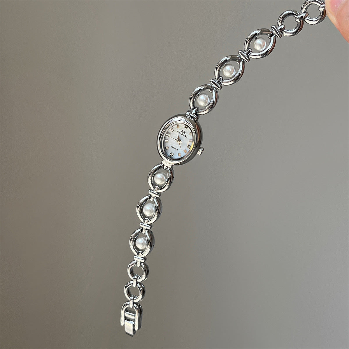 Amber Pearl Bracelet Chain Design avec un sens de haut de gamme