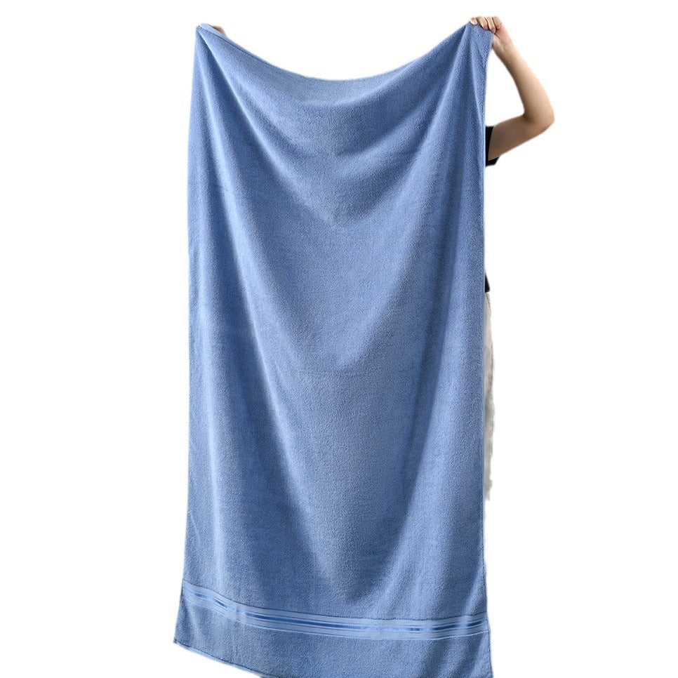 Serviette de coton pur de couleur solide portable