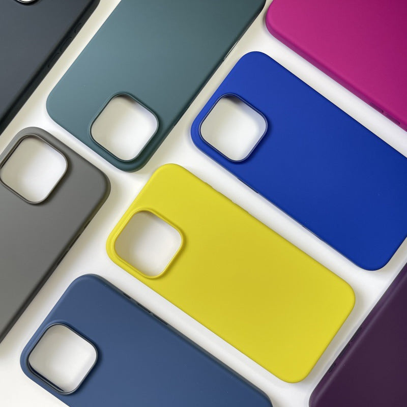 Boîtier de téléphone en silicone liquide avec adsorption magnétique et fenêtre pop-up animée