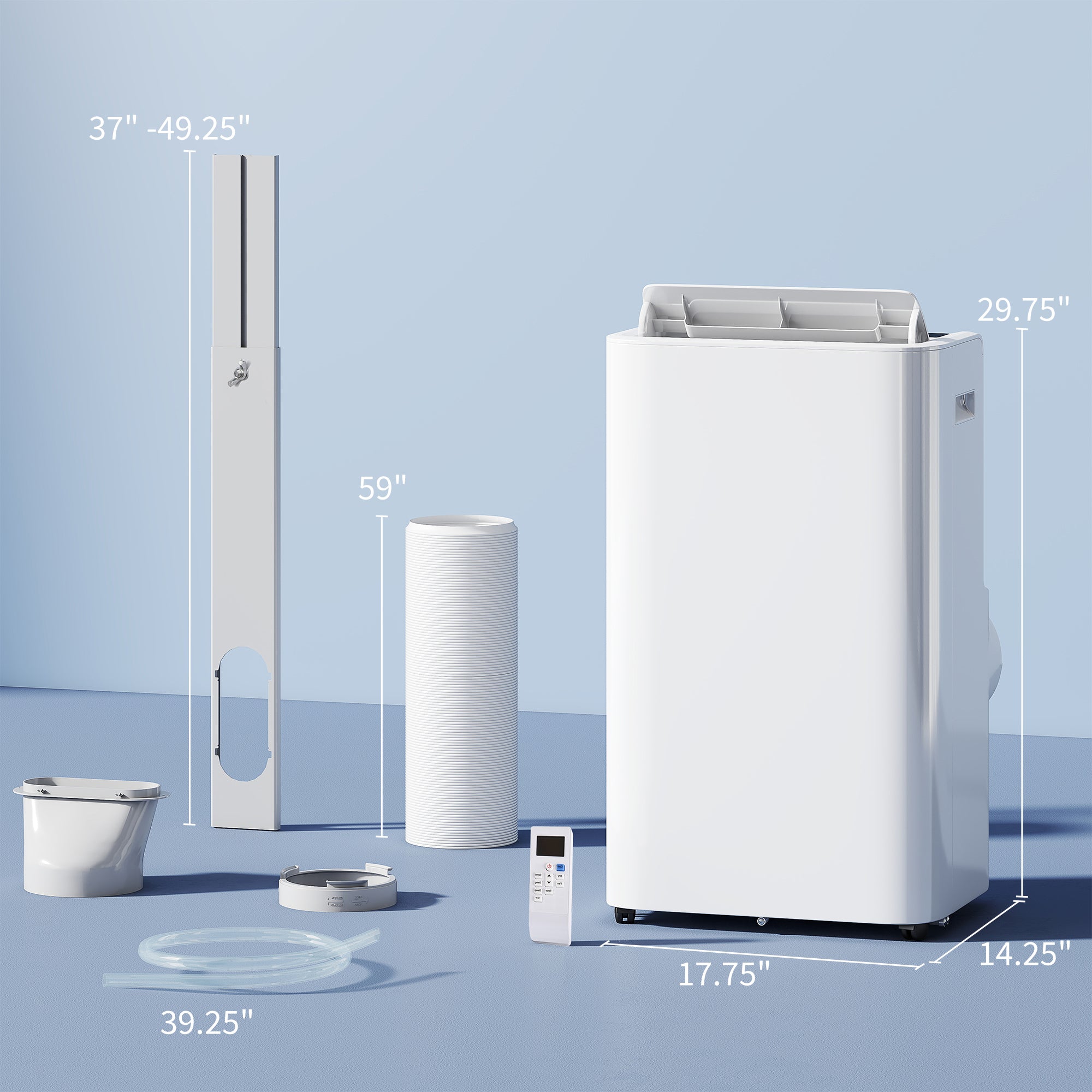 12000 BTU Climatiseur portable avec télécommande