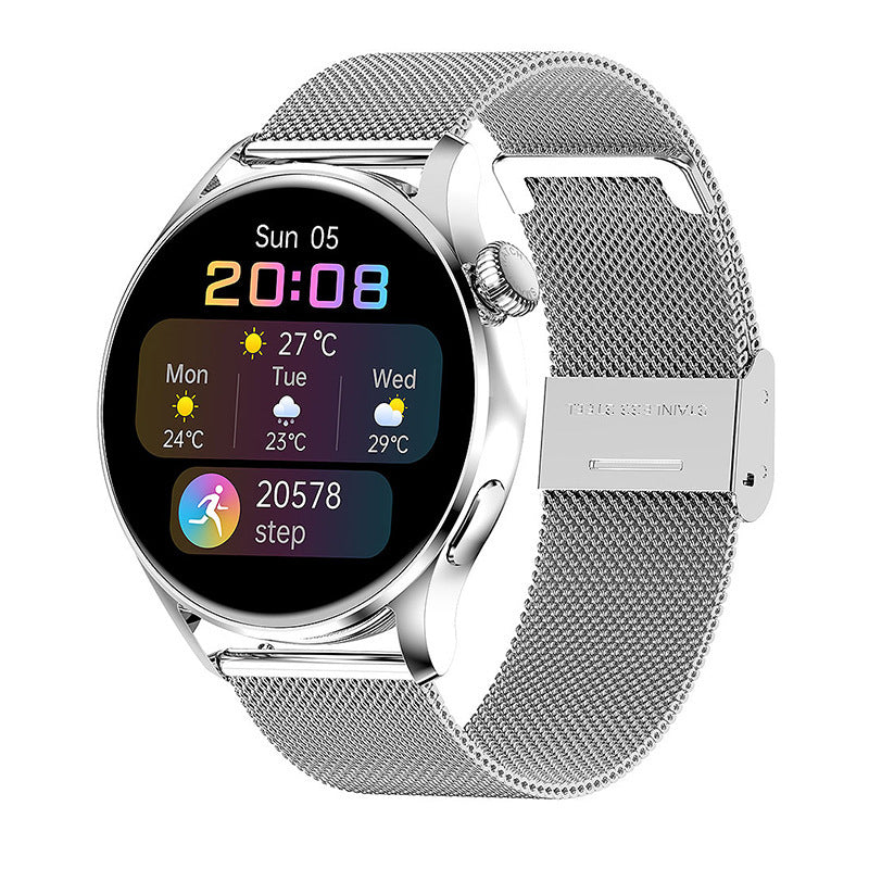 Smartwatch pour adultes avec surveillance du rythme cardiaque Suivi de la condition physique et fonctionnalités de la voix intelligente