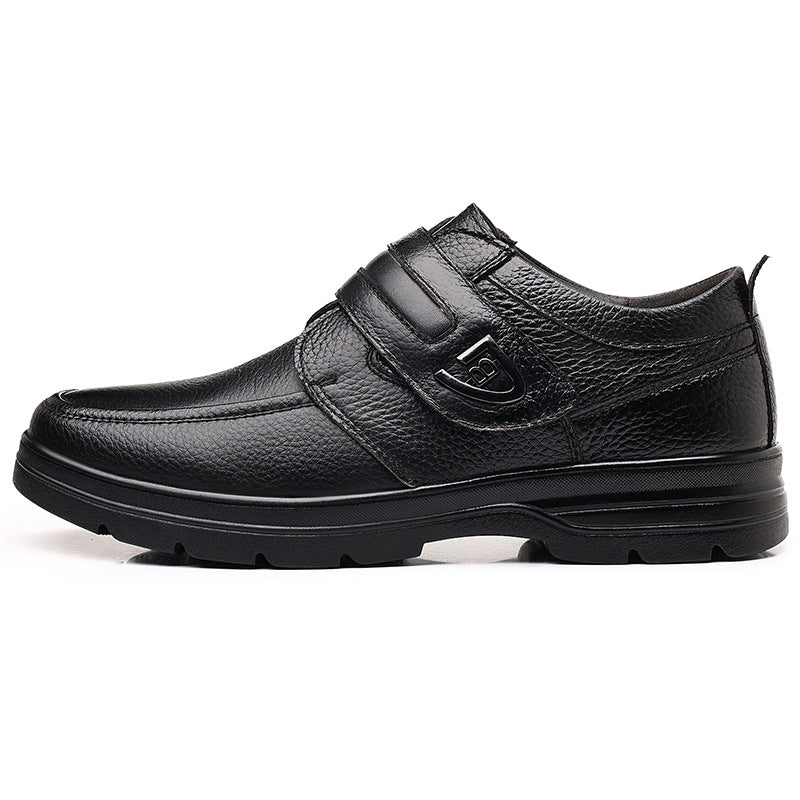 Chaussures en cuir casual britannique style affaires fabriqués à partir de Cowhide plein grain avec un So