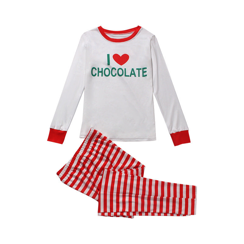 Pyjamas à la maison à la maison imprimés à rayures