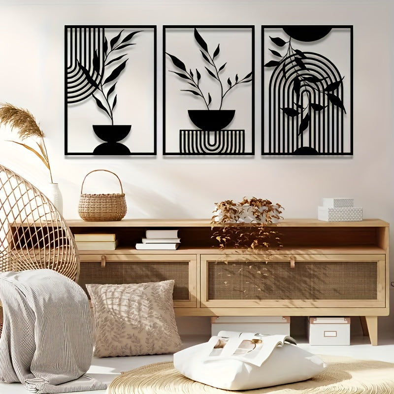 Minimalist Résumé Art métal mural Decor