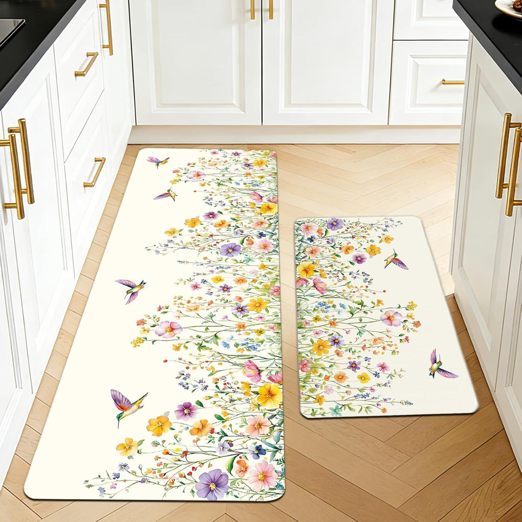 Tapis de cuisine en cristal Velvet qui absorbe l'eau et l'huile et résistes Stains