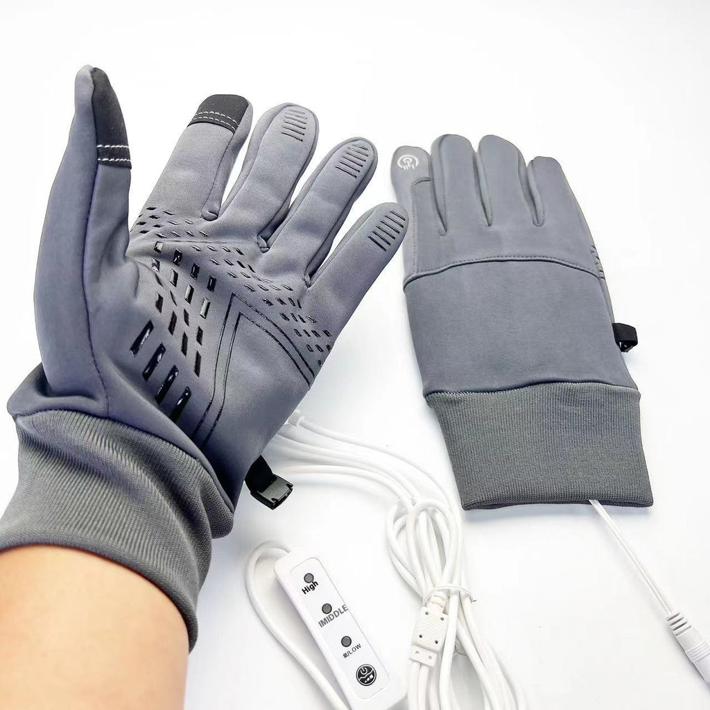 Gants de chauffage électrique USB Cyclisme Warm Keep Sports Touch écran imperméable
