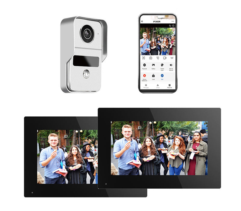 Vidéo Intercom Doorbell 1v2 Surveillance en temps réel Réseau sans fil Intelligent Intercom Sys