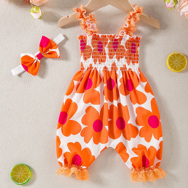 Baby and toddler halter top with waist tie